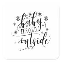 Baby Fuera Hace Frío Copos de Nieve