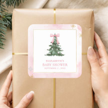 Baby hace frío fuera Pink Bow Baby Shower