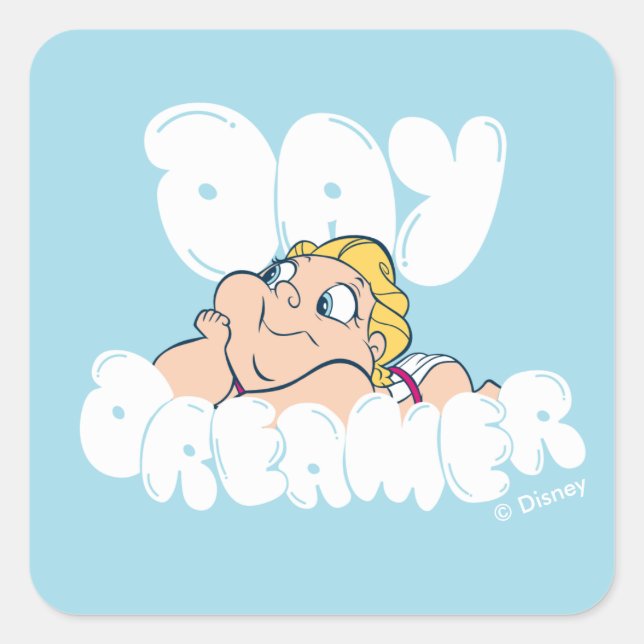 Pegatina Cuadrada Baby Hercules - Day Dreamer Square Sticker (Anverso)