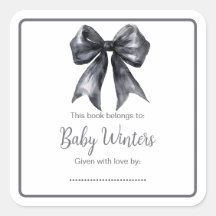Baby Shower Black Coquette Bow