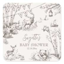 Baby Shower de Woodland Animals