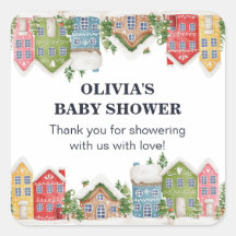 Baby Shower Winter snowvillage