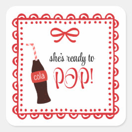 Pegatina Cuadrada Baby Soda Ready to POP Sticker