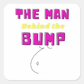 Pegatina Cuadrada Babyshower Gifts for him Baby Announcement Gift 