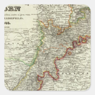 Pegatina Cuadrada Baden, Alemania