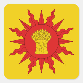 Pegatina Cuadrada Badge de población de SCA Nimenefeld