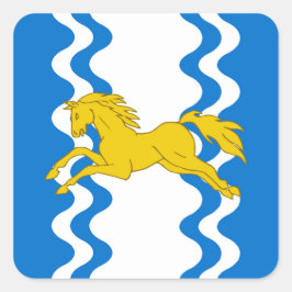 Pegatina Cuadrada Badge de población de SCA Ritterwald