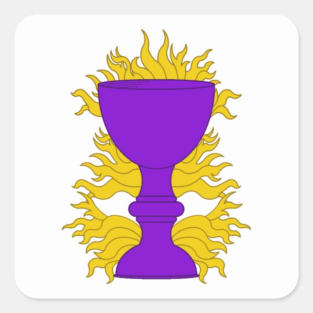 Pegatina Cuadrada Badge SCA Saint Bunstable Populace (Anverso)