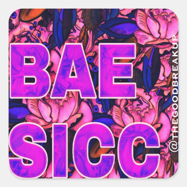 Pegatina Cuadrada Bae Sicc (Anverso)