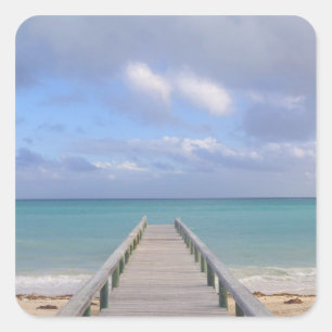 Pegatina Cuadrada BAHAMAS, Isla de Gran Bahama, Lado Este: