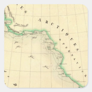 Pegatina Cuadrada Bahía de Baffin