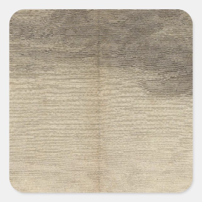 Pegatina Cuadrada Bahía de la Possesión, Georgia del Sur (Anverso)