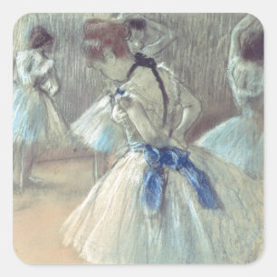Pegatina Cuadrada Bailarín de Edgar Degas el  