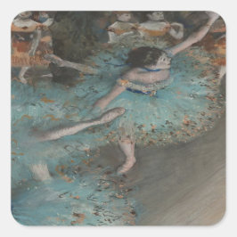 Pegatina Cuadrada Bailarina de balancín de Degas
