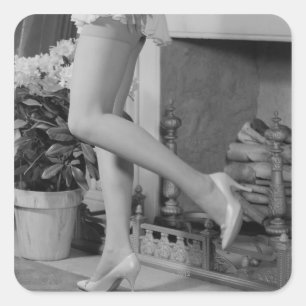 Pegatina Cuadrada Baile femenino