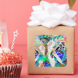 Pegatina Cuadrada Baile mágico