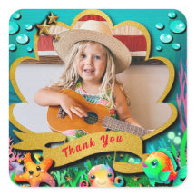 Bajo el mar y la sirena Fiesta Chica de cumpleaños