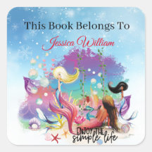 Bajo la Sirena Mar Océano Púrpura Turquesa