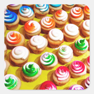 Pegatina Cuadrada Baking Colorts