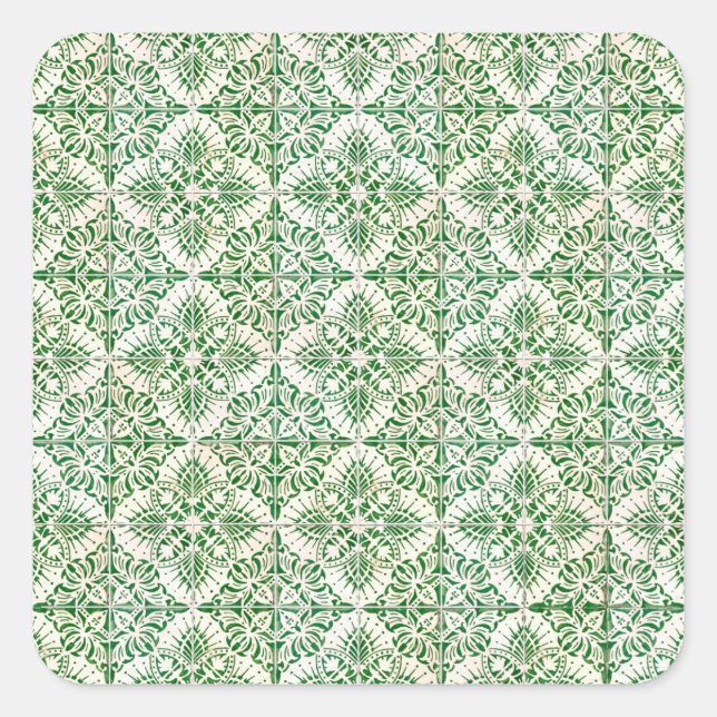 Pegatina Cuadrada Baldosas cerámicas (Anverso)