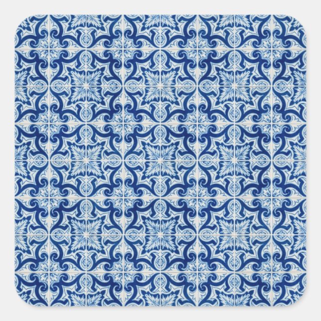 Pegatina Cuadrada Baldosas cerámicas (Anverso)