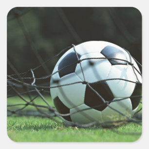 Pegatina Cuadrada Balón de fútbol 3