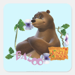 Pegatina Cuadrada Baloo 2