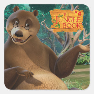 Pegatina Cuadrada Baloo 4