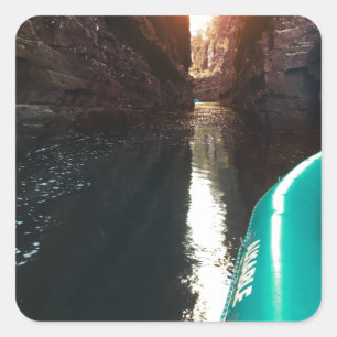 Pegatina Cuadrada balseo de abadejo ausable