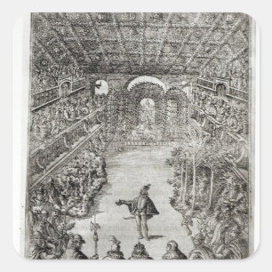Pegatina Cuadrada Balthazar de Beaujoyeux