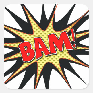 Pegatina Cuadrada ¡Bam!