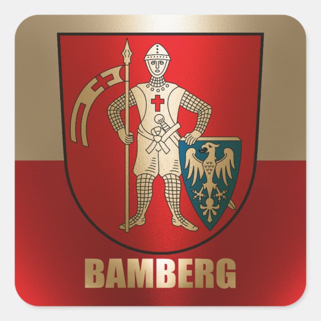 Pegatina Cuadrada Bamberg (Anverso)