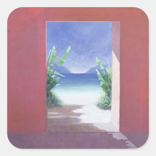 Pegatina Cuadrada Banana Palms 2005 (Anverso)