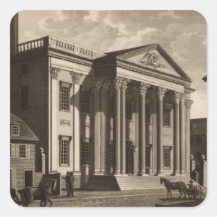 Pegatina Cuadrada Banco de Gerards en Philadelphia