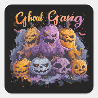 Pegatina Cuadrada Banda de Ghoul | ExDesigner | Halloween