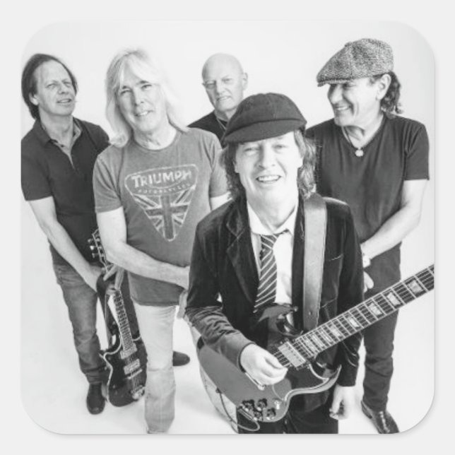 Pegatina Cuadrada Banda de la música (Anverso)