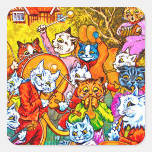 Pegatina Cuadrada Banda musical de Cat
