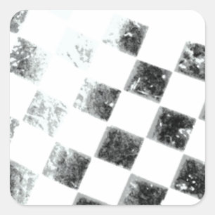 Pegatina Cuadrada Bandera a cuadros