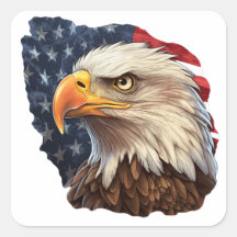 Bandera americana águila calva