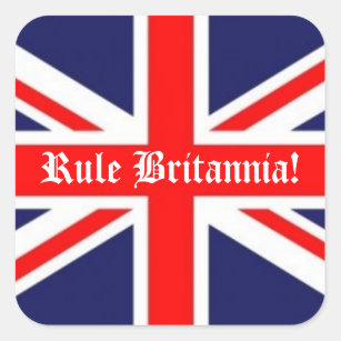 Pegatina Cuadrada Bandera británica