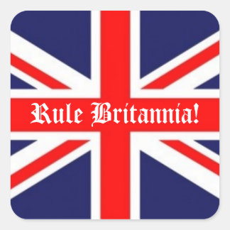 Pegatina Cuadrada Bandera británica