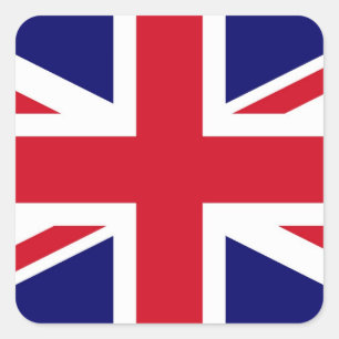 Pegatina Cuadrada Bandera británica