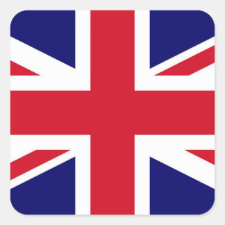 Pegatina Cuadrada Bandera británica