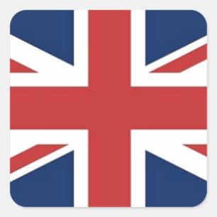 Pegatina Cuadrada Bandera británica