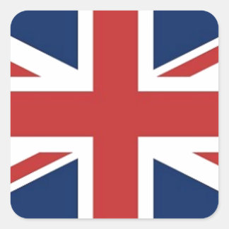 Pegatina Cuadrada Bandera británica