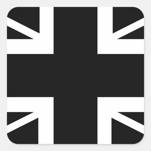 Pegatina Cuadrada Bandera británica (Reino Unido) de la Unión Clásic (Anverso)