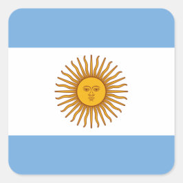 Pegatina Cuadrada Bandera de Argentina