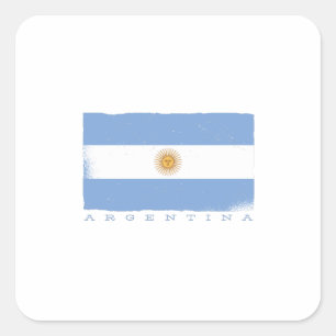 Pegatina Cuadrada Bandera de ARGENTINA