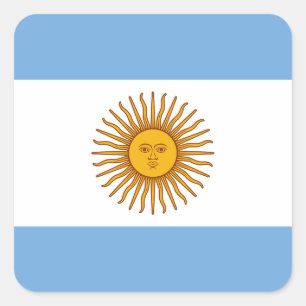 Pegatina Cuadrada Bandera de Argentina - Bandera de Argentina