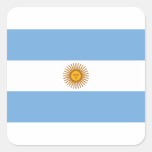 Pegatina Cuadrada Bandera de Argentina - Bandera de Argentina